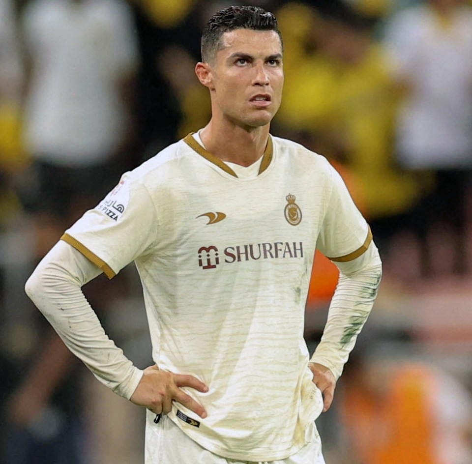 Grumpy Cristiano Ronaldo had a face of thunder suffering his first league defeat in Saudi Arabia