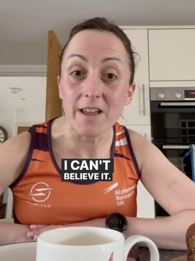 Natalie is training for the London marathon