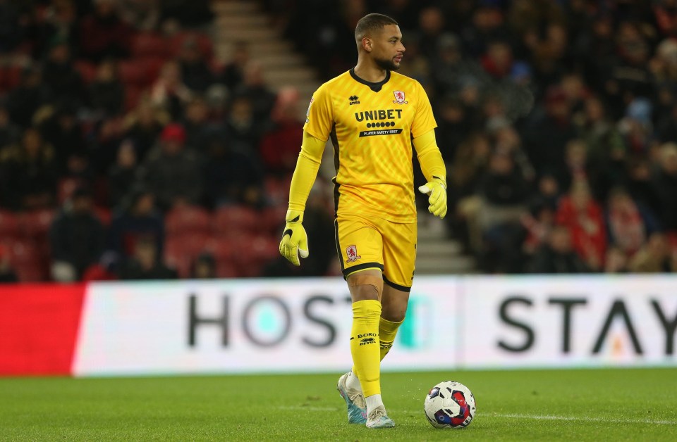 Zack Steffen has made 35 appearances for Middlesbrough this term