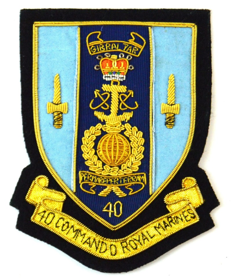 The insignia of 40 Commando Royal Marines