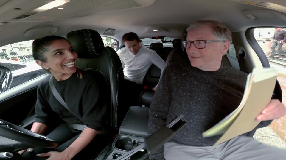 Bill Gates tried out a self-driving Jaguar