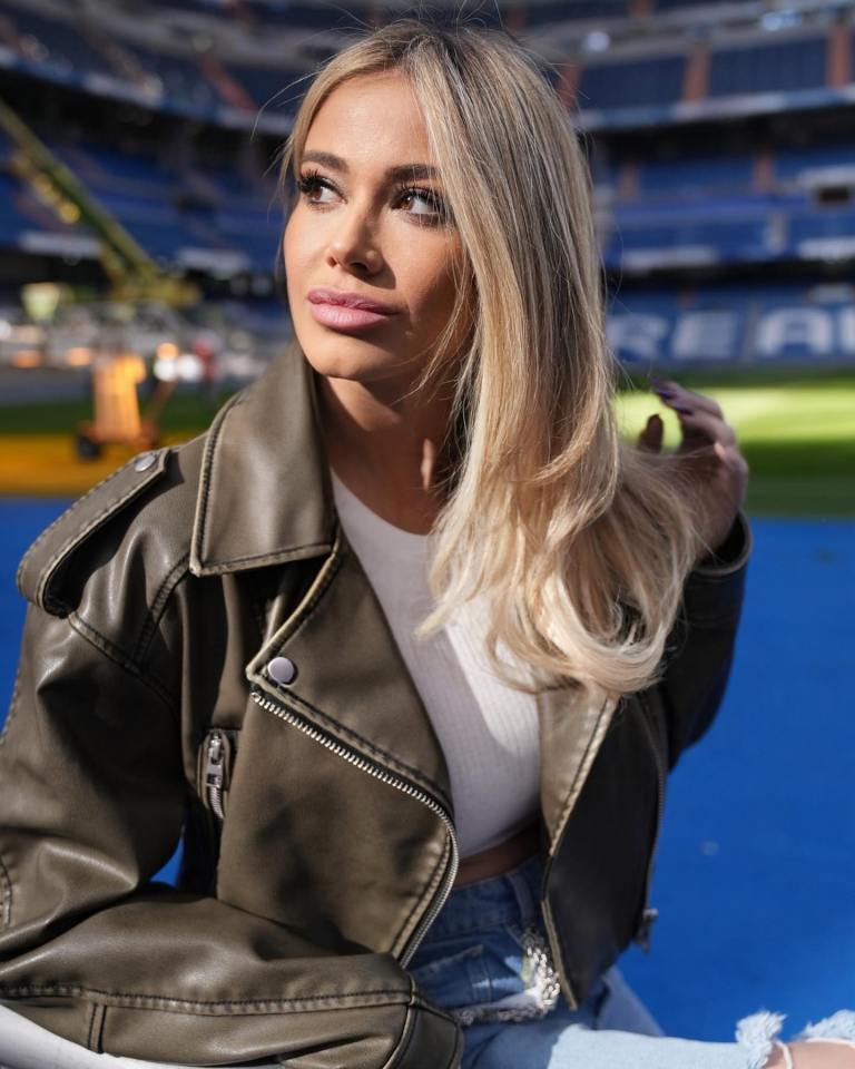 She recently visited the Bernabeu, home of Real Madrid