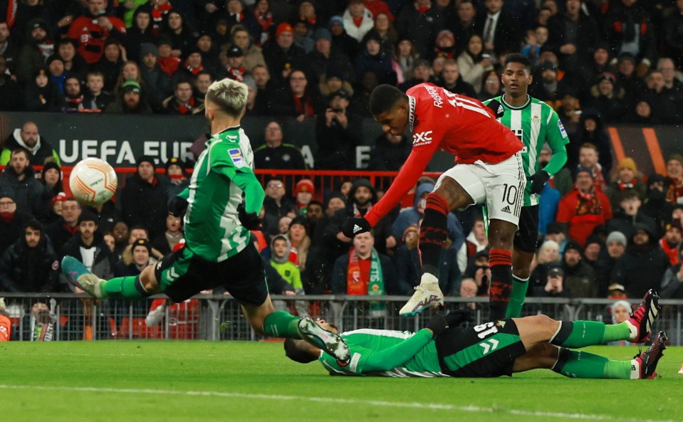 Marcus Rashford fired United ahead after just six minutes