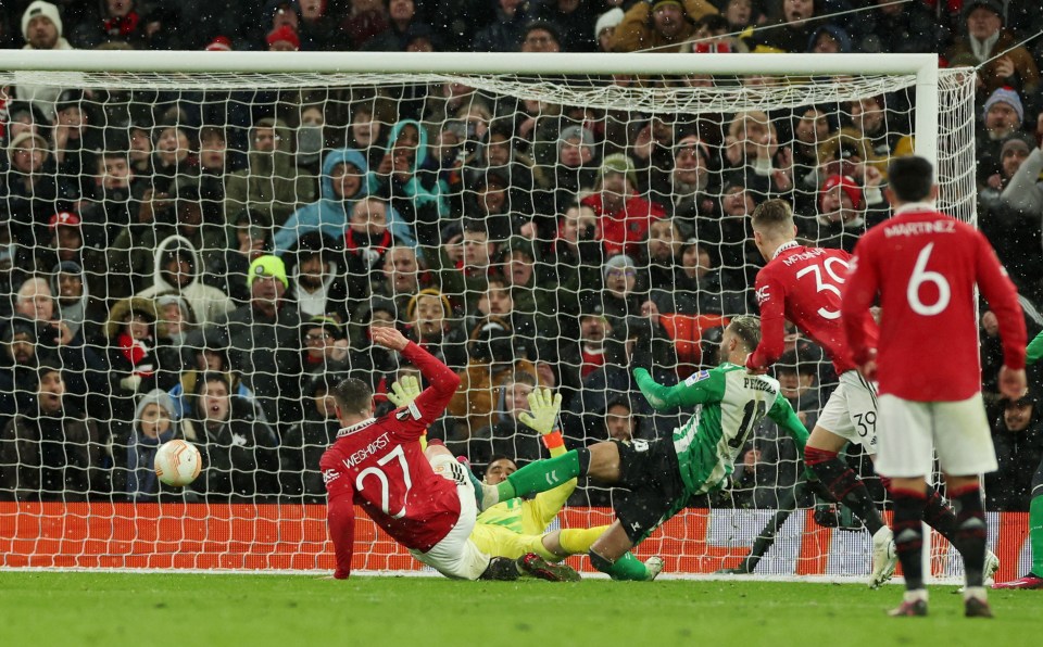 Weghorst finally netted a second goal for United since his January loan from Burnley