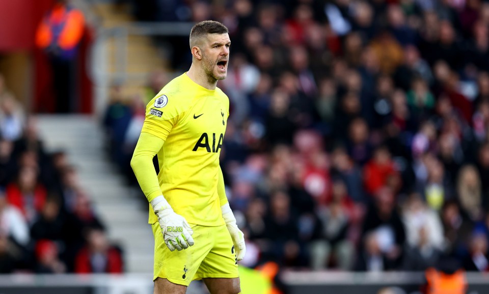 Fraser Forster has made 12 appearances for Tottenham this season