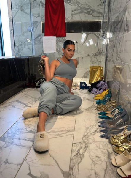 Georgina Rodriguez showed off her shoe collection for a trip to Saudi Arabia