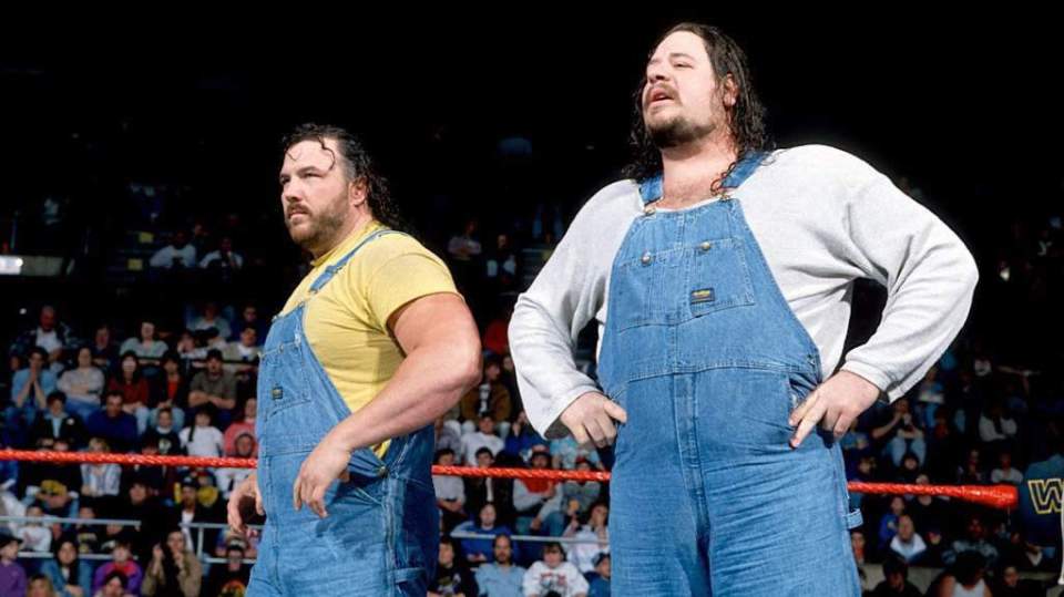 Dennis Knight (right) debuted in WWE as part of The Godwinns