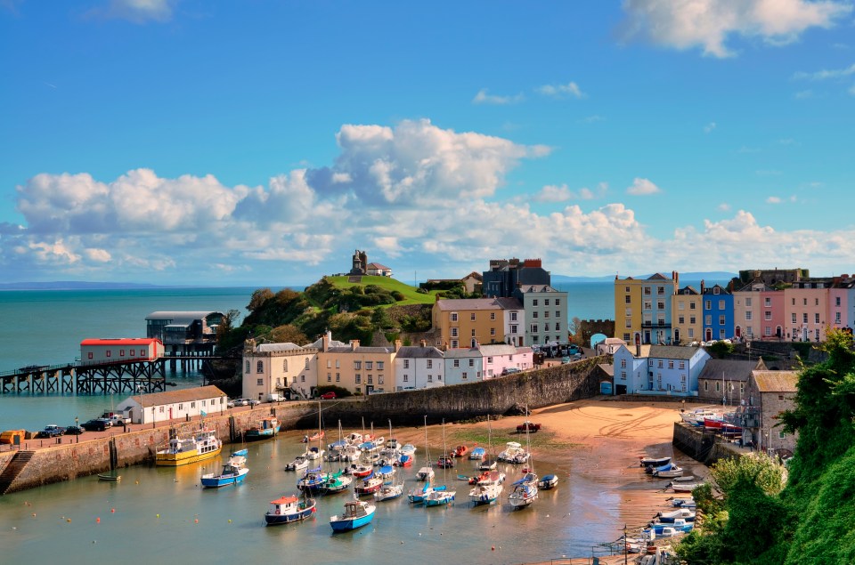 Tenby is popular with tourists who visit during the summer holidays