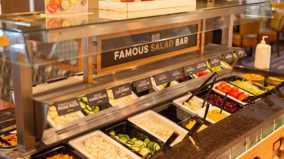 Tomato lovers are beating shortages in the UK by raiding Harvester's all-you-can-eat salad bars