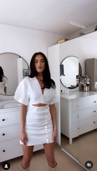 The reality star gets ready in her impressive dressing room