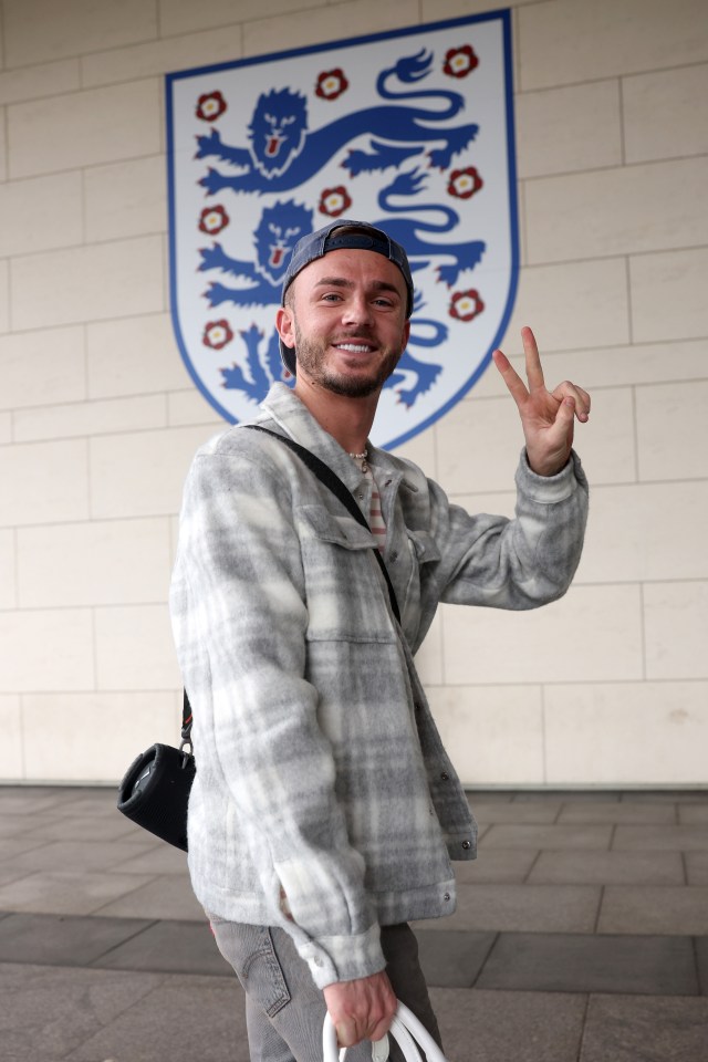 James Maddison looked particularly dapper as he rocked up to St George’s