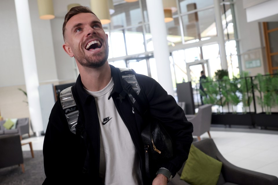 Liverpool star Jordan Henderson was loving life