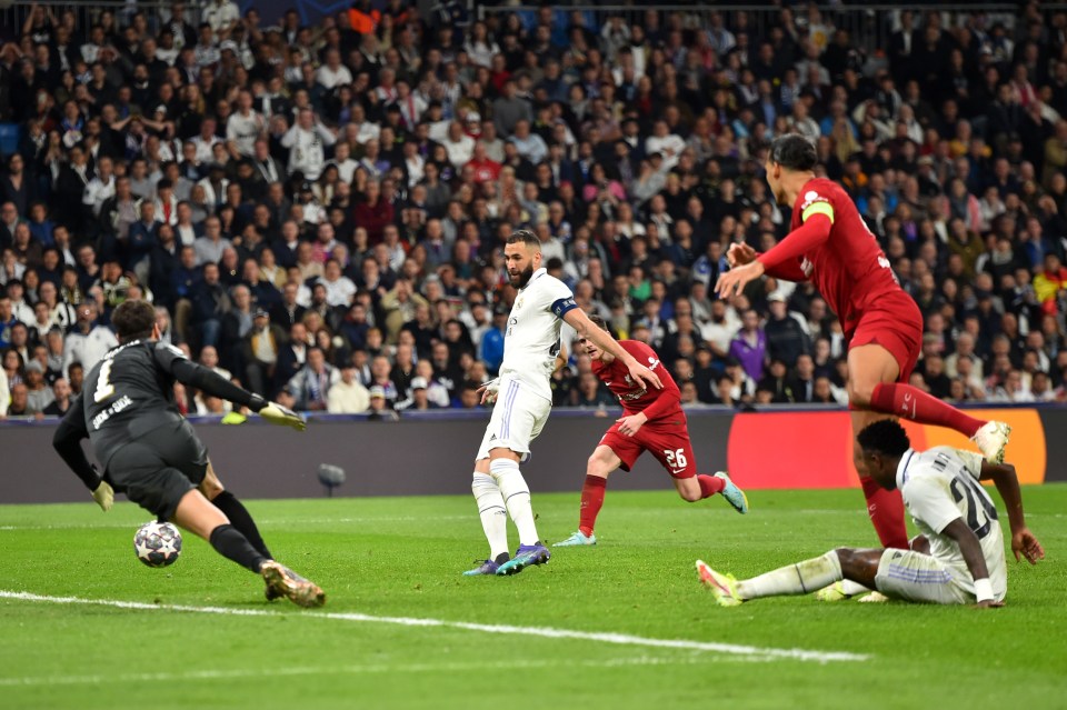 Karim Benzema tapped in an easy winner to settle the match