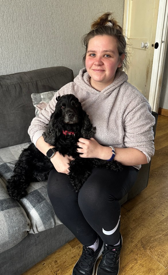 Katie Morris, with her dog Poppy, was born and bred in Newtown