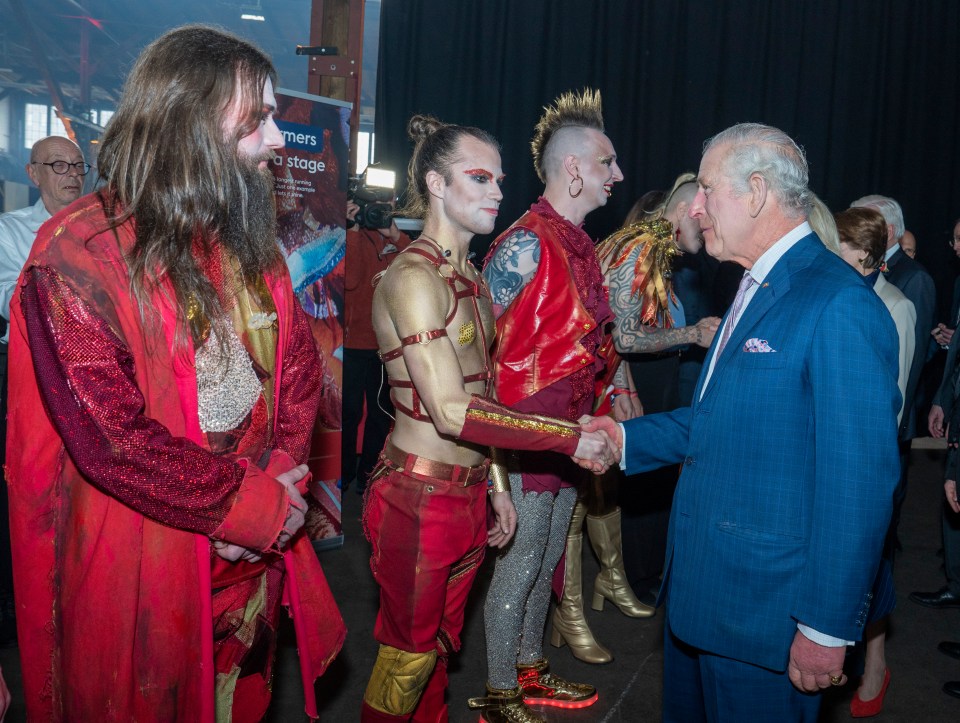 King Charles meets members of Lord of the Lost — who will represent Germany in this year’s Eurovision song contest