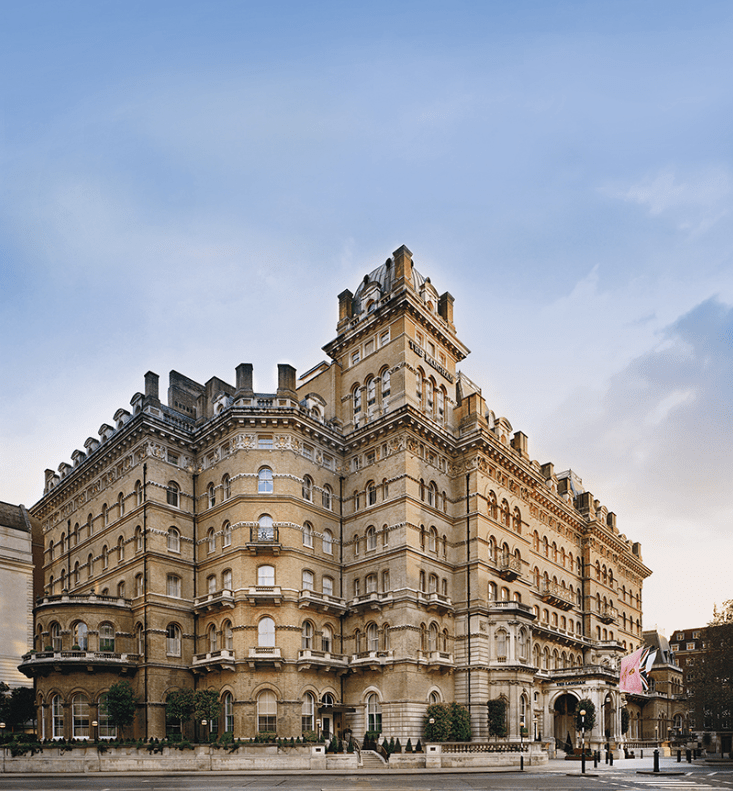 The couple stayed at the five star Langham Hotel