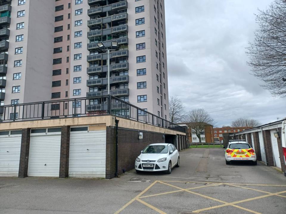 Police at Shuttleworth House in Lincoln as a murder investigation is launched