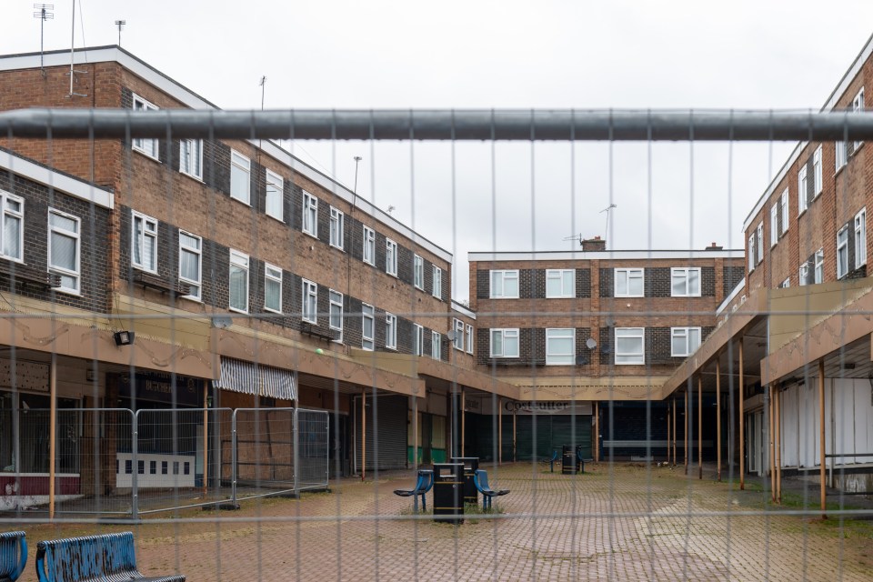 Much of Kinghurst is now fenced off for demolition