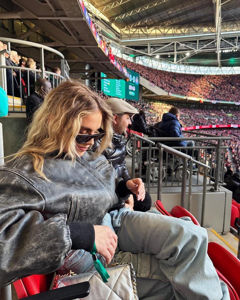 She was at Wembley for the Carabao Cup final