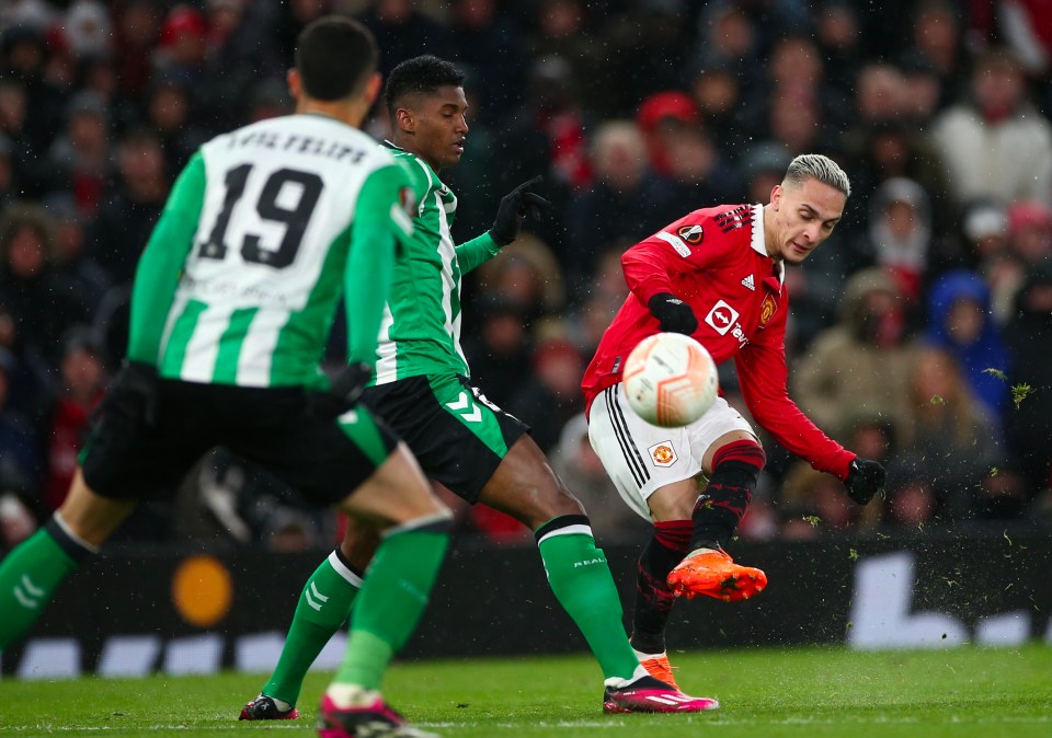 Antony restored United's lead seven minutes into the second half