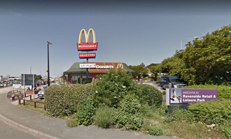 James was kicked out of this McDonald's after staff objected to his outfit