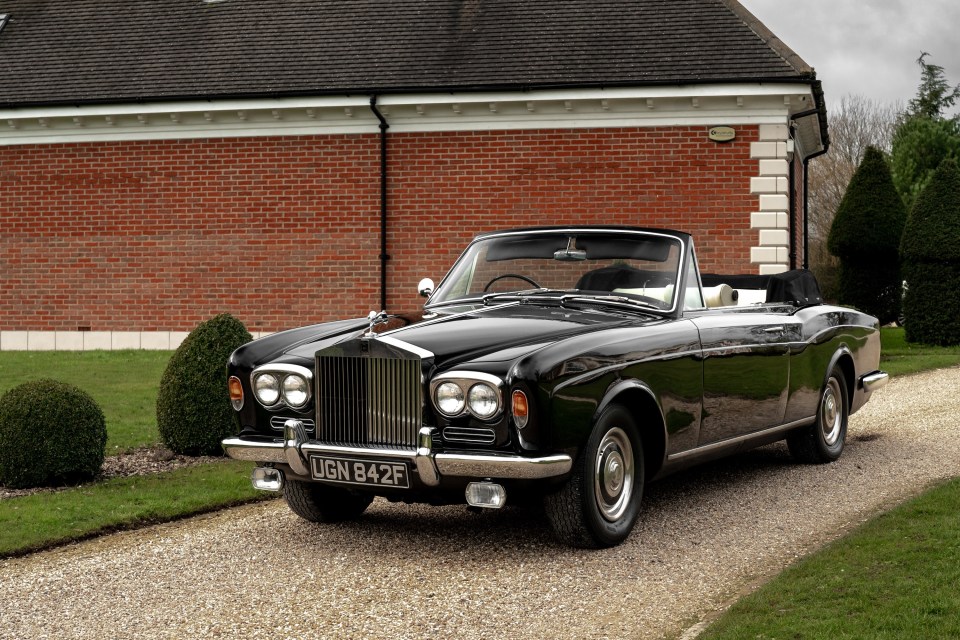 The sleek Rolls-Royce Silver Shadow Drophead Coupe once owned by Michael Caine sold at auction for £135,000