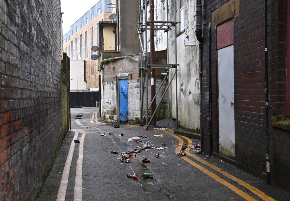 Locals say drunks congregate in the town's most run-down areas