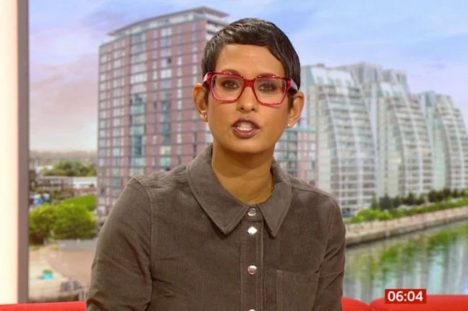 Naga Munchetty was missing from BBC Breakfast today