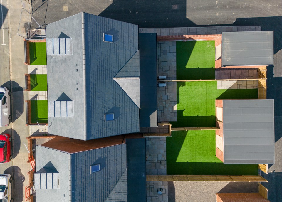 The fake grass has been described as a 'status symbol'