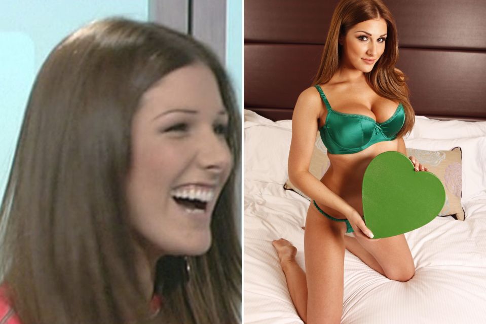 Lucy Pinder wore a Southampton shirt. She later appeared on lad mags including FHM and Loaded