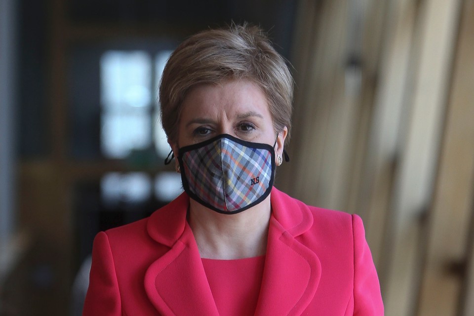 Children in England were forced to wear face masks to appease Scotland’s First Minister Nicola Sturgeon