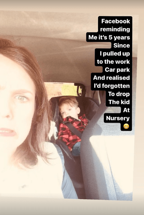 Taking to social media, she revealed how she accidentally brought her son to work with her