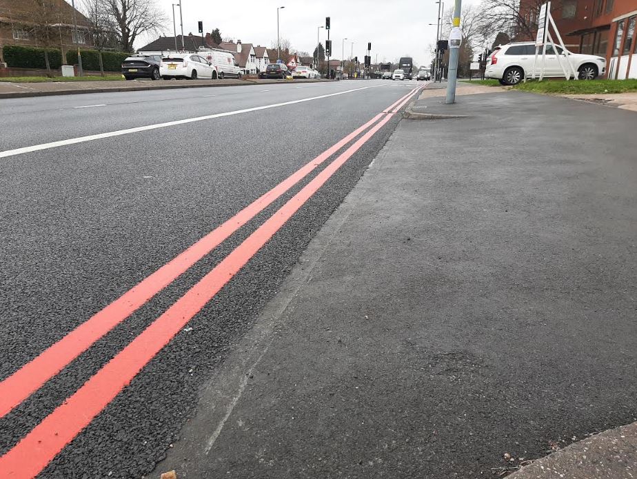 The busy road has been a red route for many years