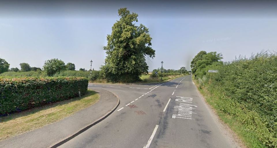 Police have sealed off Thurlby Road and are searching the River Witham nearby