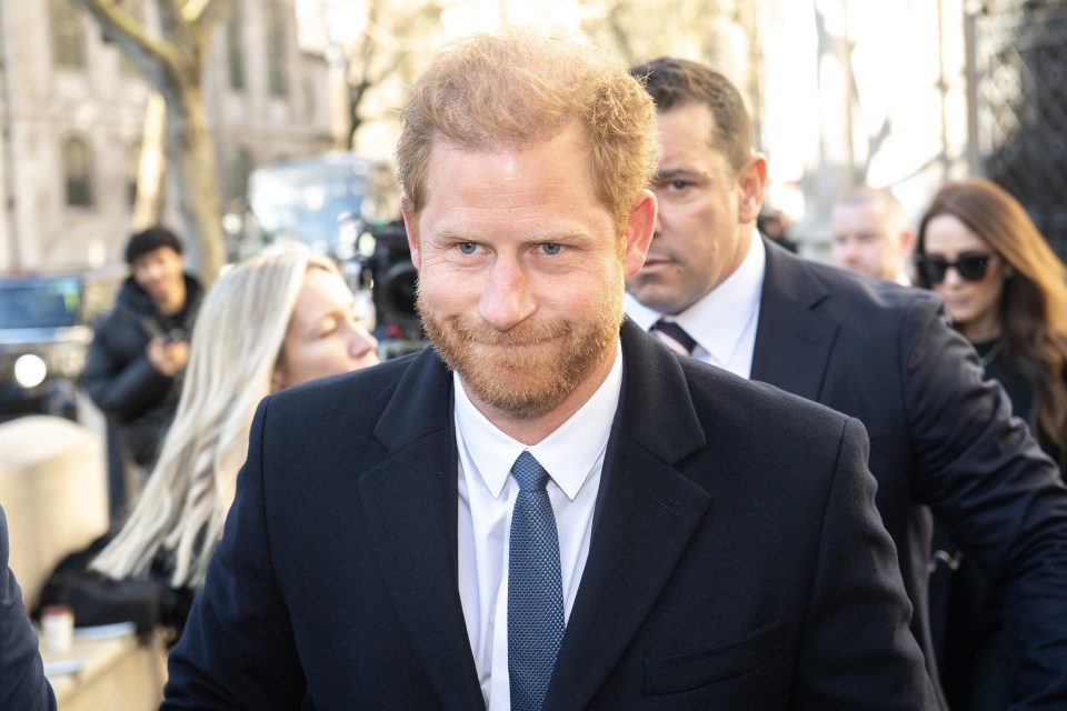 Prince Harry arrives at High Court for his case against The Daily Mail