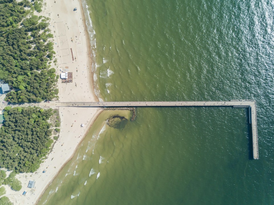 There are huge stretches of sand that are busiest in the summer