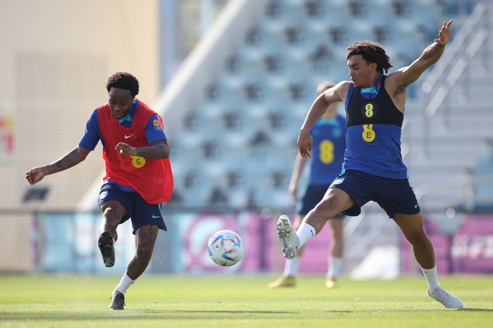 Raheem Sterling and Trent Alexander-Arnold will have to watch on from home