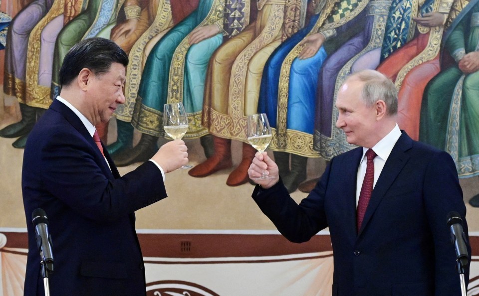 Putin and Xi shared a toast before the Chinese leader left Russia