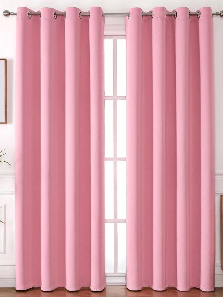 Shein says the curtains work well for bathrooms or living rooms, are thermal insulated, block sound light and are even sound proof.