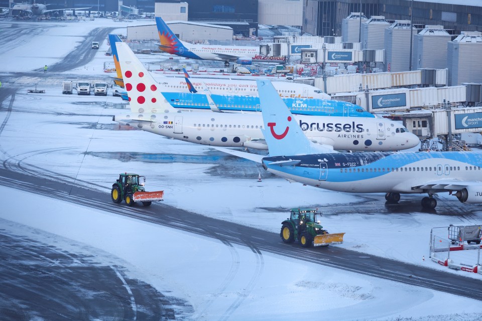 There is also a chance of disrupted air travel, as happened at Manchester Airport at the beginning of the year