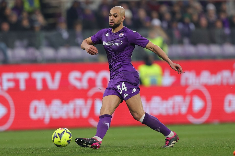 Sofyan Amrabat has been linked with a move to Old Trafford