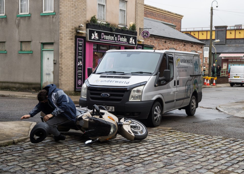 Paul was run over by a van driven by Carla Connor