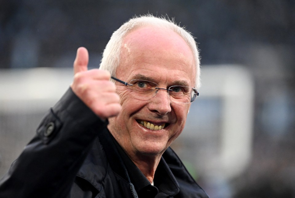 Sven-Goran Eriksson was spotted at the Rome derby