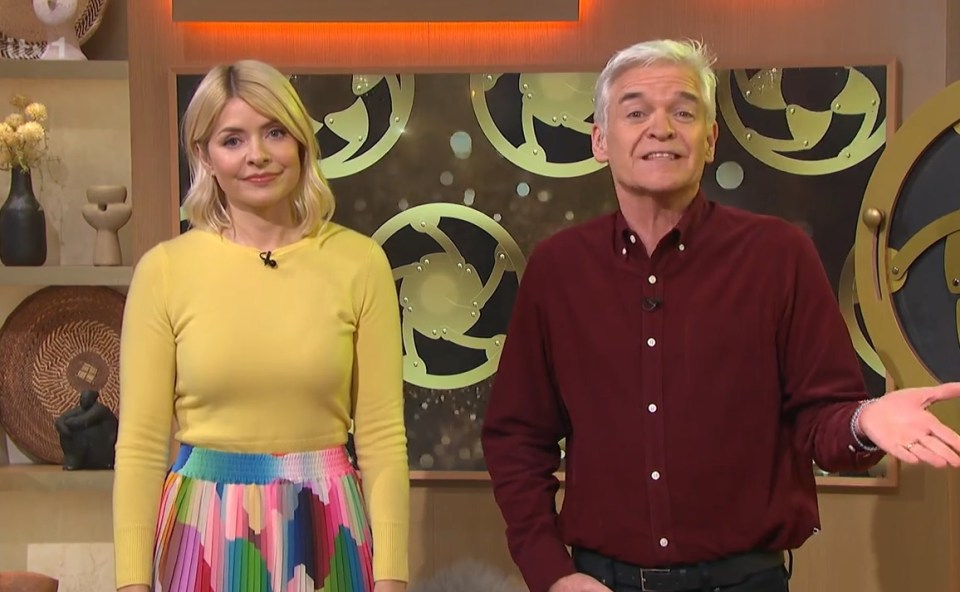 Holly Willoughby and Phillip Schofield on This Morning today