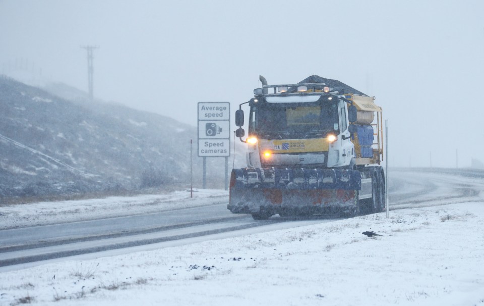 The Scottish Highlands are set to see the heaviest snow in places like Dalwhinne, which saw icy conditions at the end of January