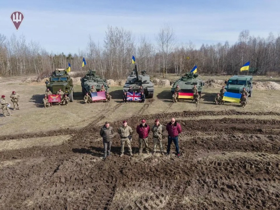 British tanks, alongside armoured vehicles from the US and Germany, have arrived in Ukraine ahead of a possible spring counter-offensive against Putin