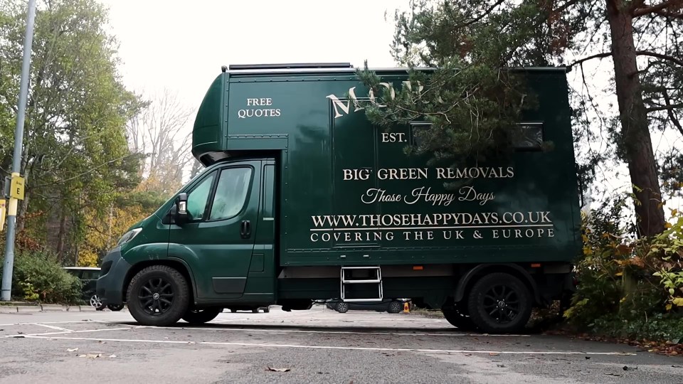 Liam and Janine moved into a Citroen van