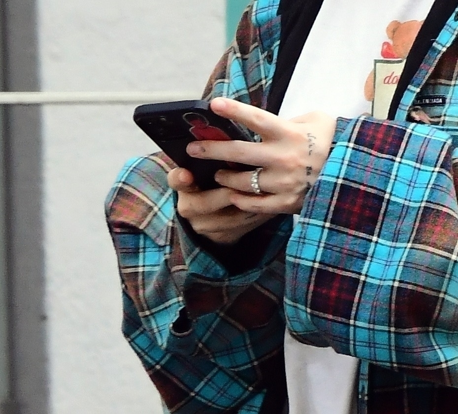 Anne-Marie was spotted with a diamond ring on her engagement finger