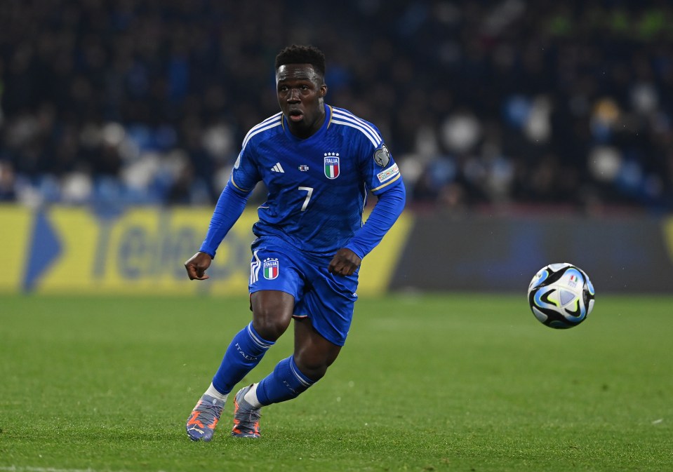 Leeds star Wilfried Gnonto went off injured in Italy's game against Malta