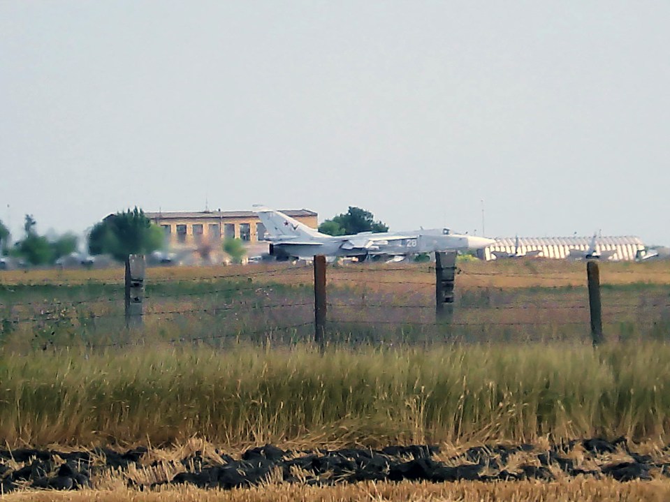 The airfield in the port town of Yeysk, in southern Russia